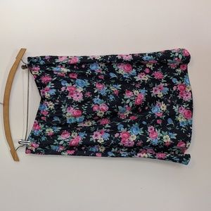 🌙 Vintage Floral Midi Skirt